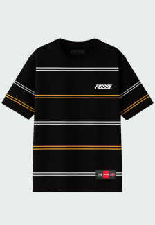 Camiseta Listrada Preta Prison Dual Colors