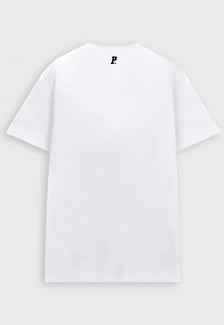 Camiseta  Prison White and Black Logo Premium Branca