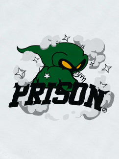 Camiseta Oversized Prison Wizard Branca