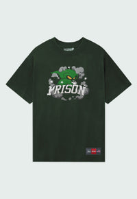Camiseta Prison Wizard verde Musgo