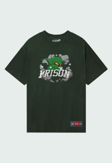 Camiseta Prison Wizard verde Musgo