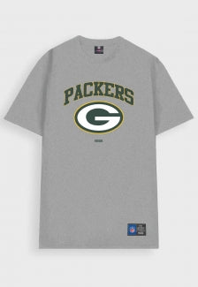 Camiseta Prison x NFL Green Bay Packers Cinza