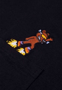 Camiseta Streetwear Prison Bordada Teddy Beard Black