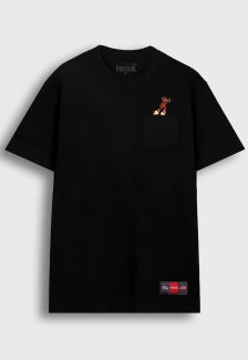 Camiseta Streetwear Prison Bordada Teddy Beard Black