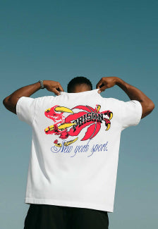 Camiseta Streetwear Prison Dino Claw Branca