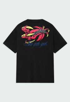 Camiseta Streetwear Prison Dino Claw Preta