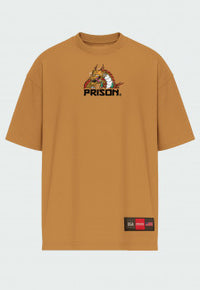Camiseta Streetwear Prison Dragon Fly Marrom