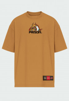 Camiseta Streetwear Prison Dragon Fly Marrom