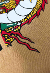 Camiseta Streetwear Prison Dragon Fly Marrom