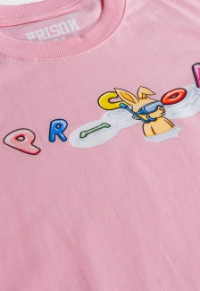 Camiseta Streetwear Prison Float Logo Pink