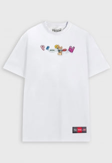 Camiseta Streetwear Prison Float Logo White