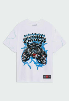 Camiseta Streetwear Prison Panther Branca