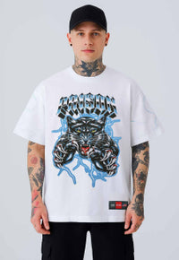 Camiseta Streetwear Prison Panther Branca