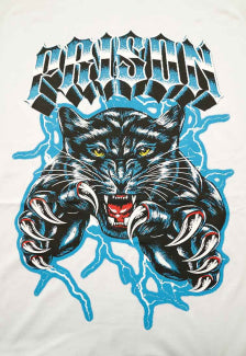 Camiseta Streetwear Prison Panther Branca