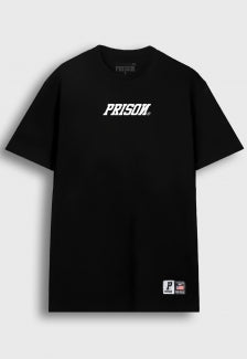 Camiseta Streetwear Prison White and Black Logo