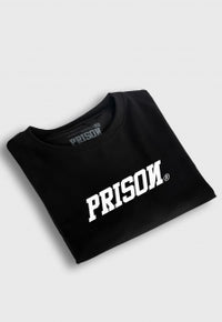 Camiseta Streetwear Prison White and Black Logo