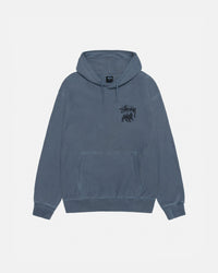 RASTA LION HOODIE PIGMENT DYED