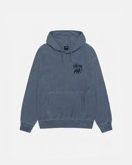RASTA LION HOODIE PIGMENT DYED