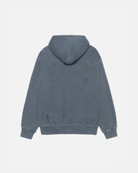 SMOOTH STOCK ZIP HOODIE PIGMENT DYED