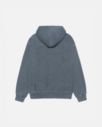 RASTA LION ZIP HOODIE PIGMENT DYED