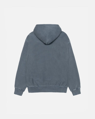 RASTA LION ZIP HOODIE PIGMENT DYED
