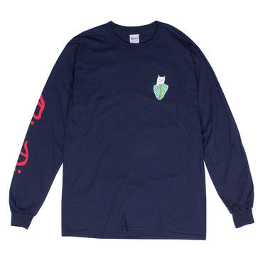 Nermal Portrait L/S (Navy) - Camiseta