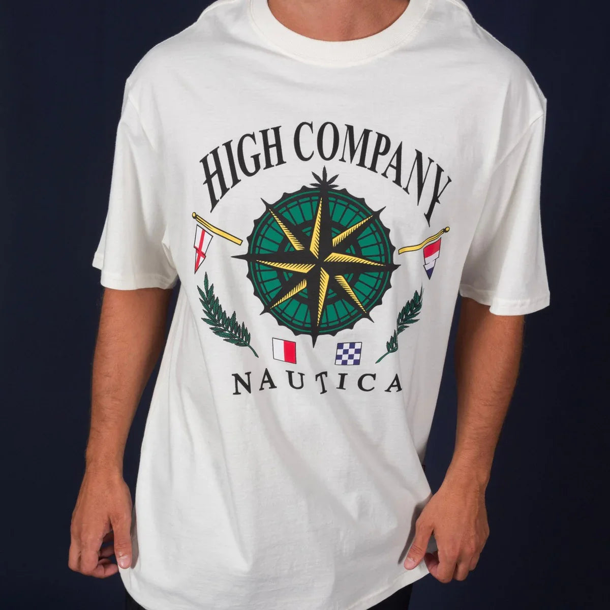 Tee Compass White - Four Street