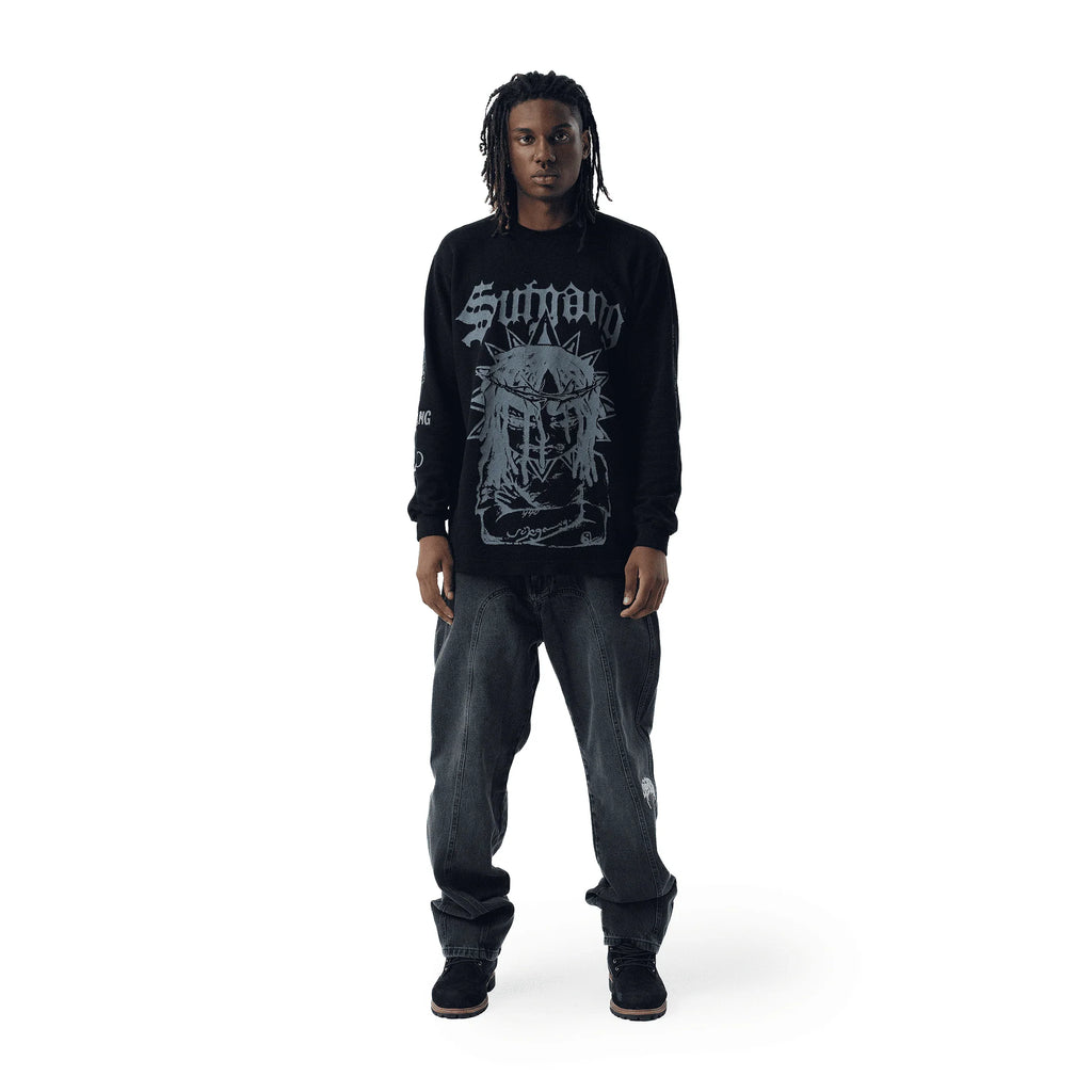 TEE LONG SLEEVE SOSA BLACK - Four Street