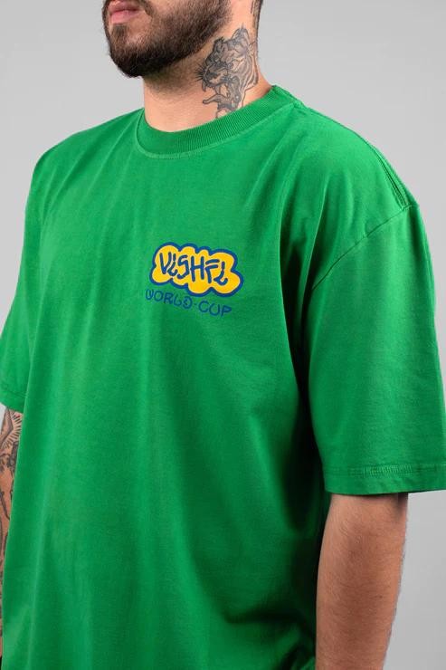 CAMISETA RETRATOS VERDE "WORLD CUP 2022"