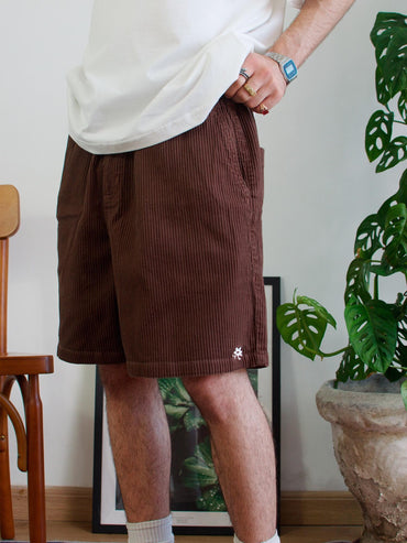 Short Cotelê Marrom