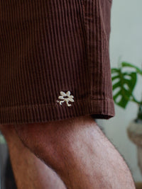 Short Cotelê Marrom