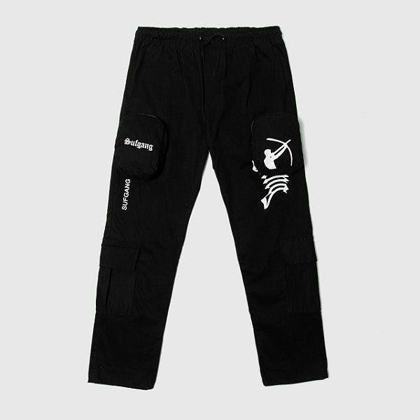 Calça Bolso Removível Preta