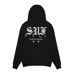 HOODIE SUF X CHAMPION S.U.F BLACK