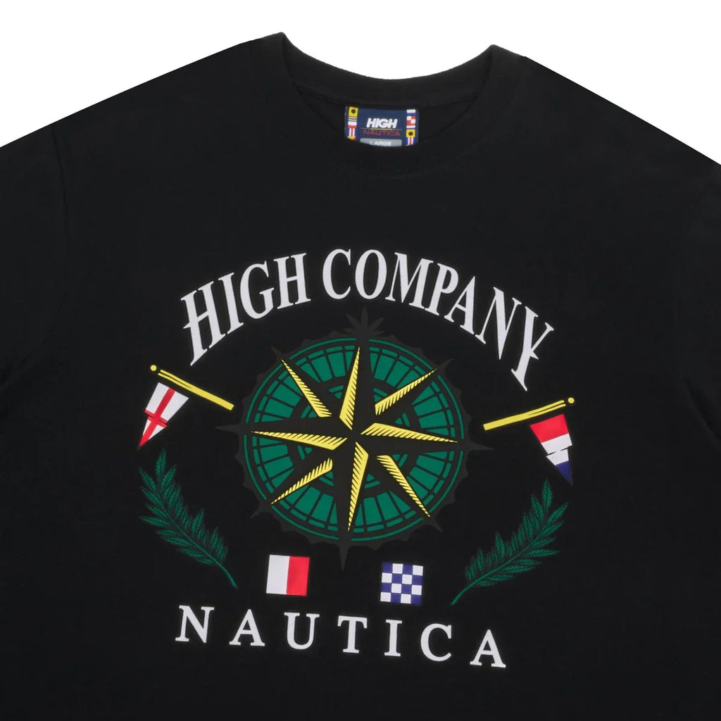 Tee Compass Black - Four Street