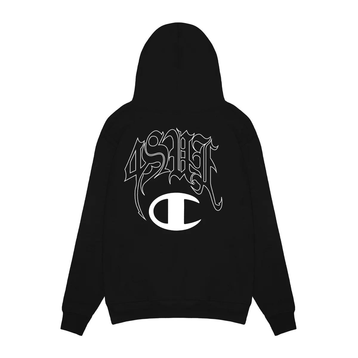 HOODIE SUF X CHAMPION 4 SUF Z BLACK