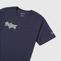 Camiseta Sufgang x Champion Stars 3M Classic Tee Navy Blue