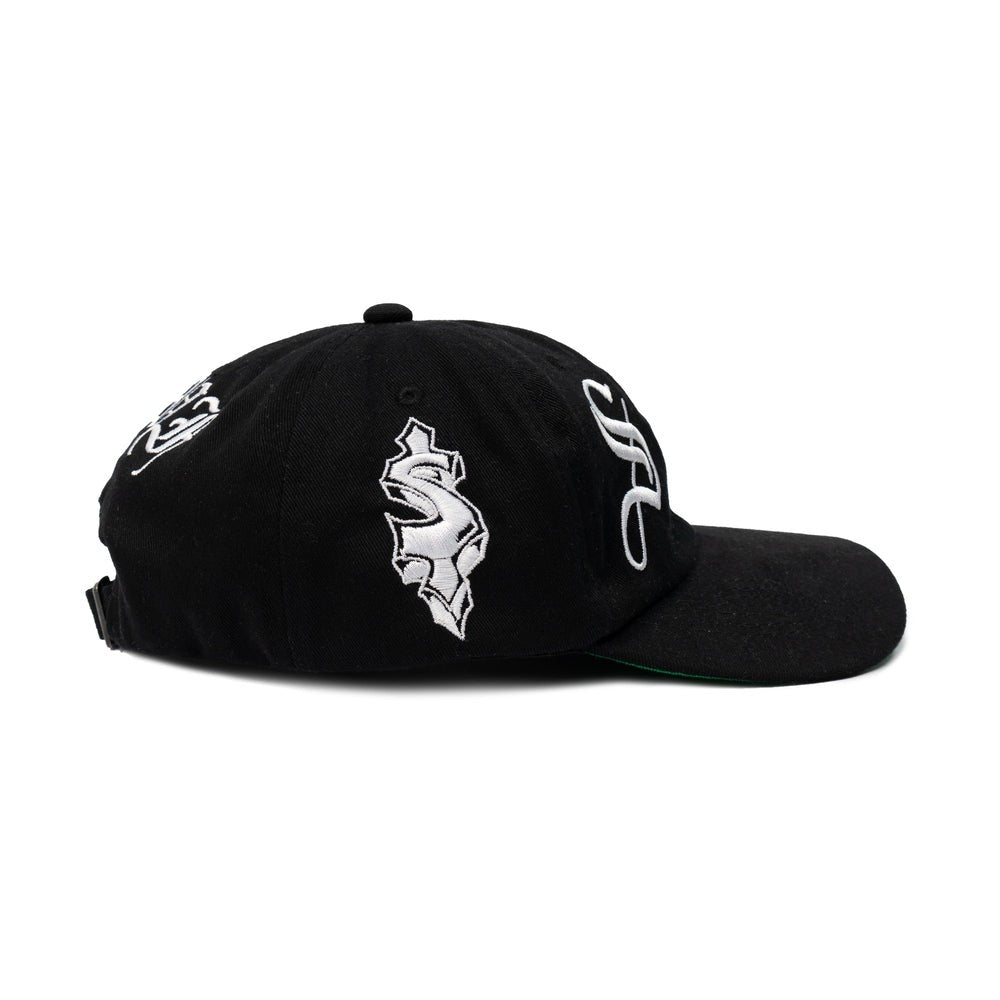 Boné 6 Panel  $ Embroidery Preto