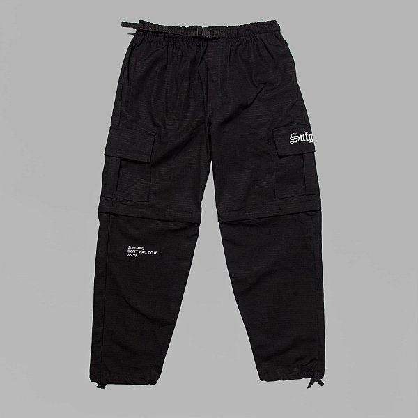 Calça Cargo Convertible Preta
