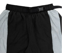 Angled Nylon Shorts In Black