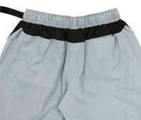 Angled Nylon Shorts In Grey