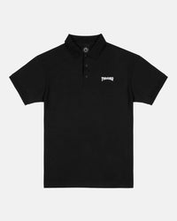 THRASHER - POLO - BLACK