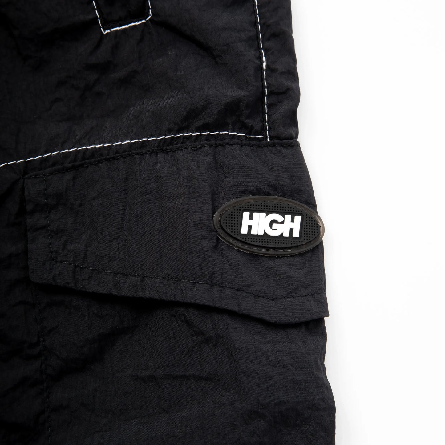 Backstitch Shorts Black