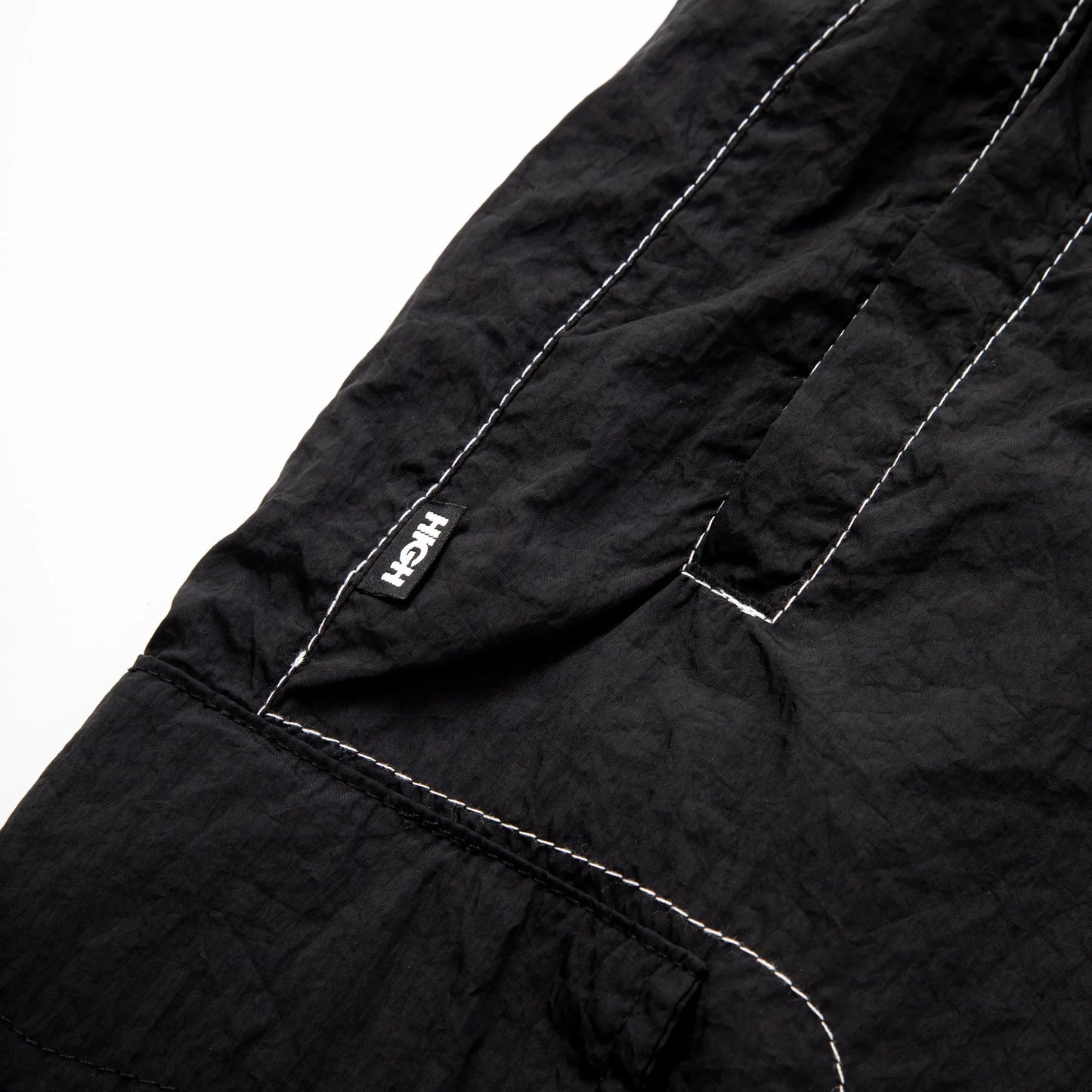 Backstitch Shorts Black