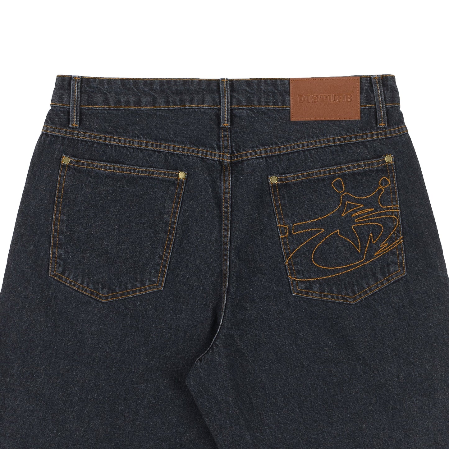 Blackzone Denim Shorts in Black