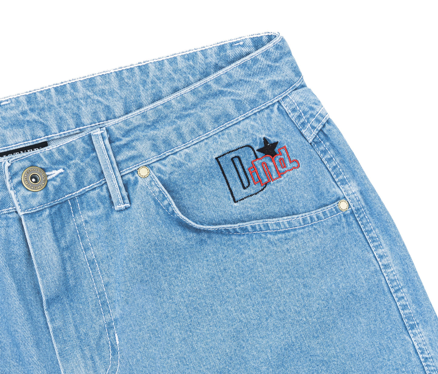 Bootleggaz Denim Shorts In Light Blue