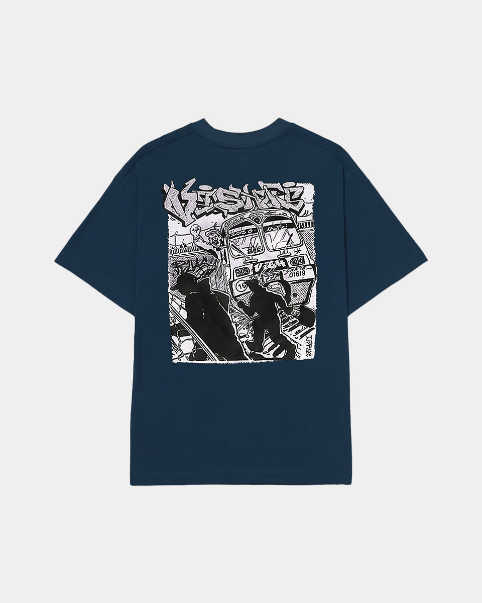 Camiseta Train Azul Petróleo