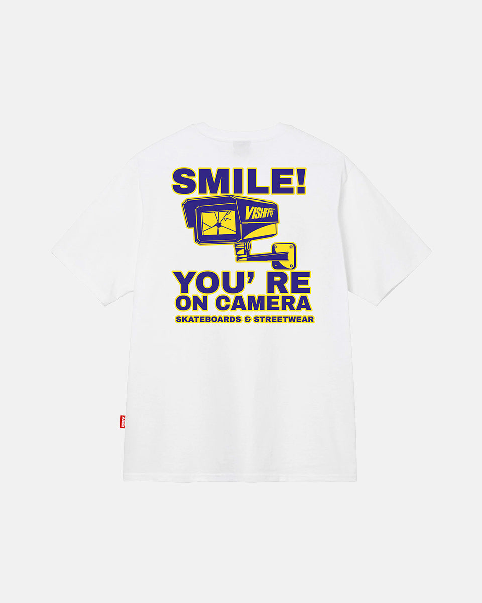 Camiseta Smile! You Re On Camera Branca