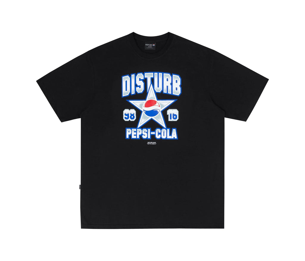 Cola Star Tee in Black - Four Street