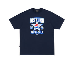 Cola Star Tee in Navy