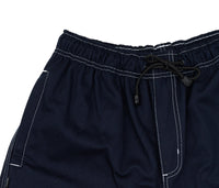 Contrast Twill Shorts In Navy